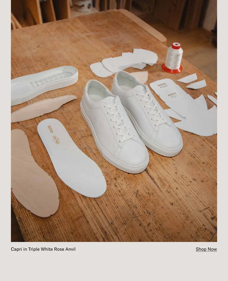 Capri in Triple White Rose Anvil. Shop Now