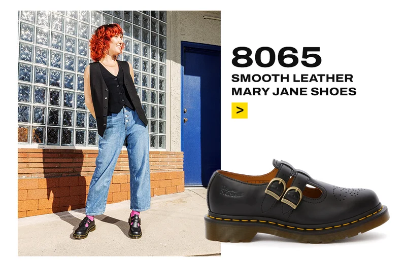8065 Smooth Leather Mary Jane Shoes