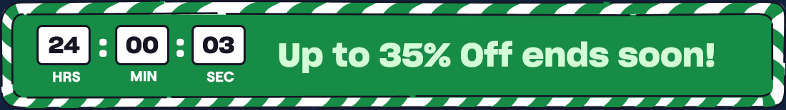 Up to 35% Off ends soon!