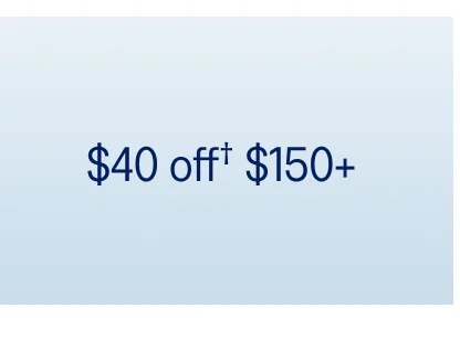 $40 off $150