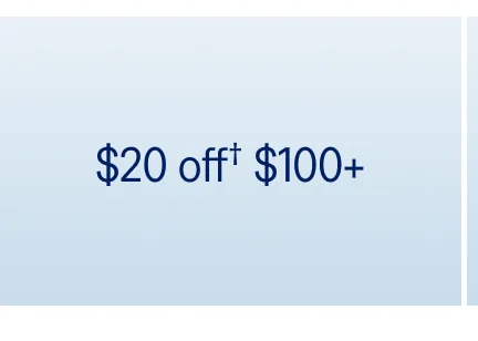 $20 off $100