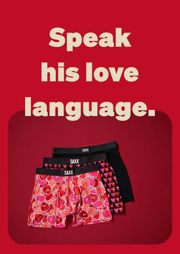 Speak his love language.