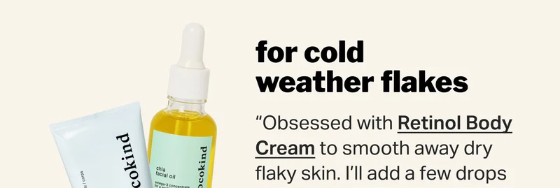 for cold weather flakes - retinol body cream