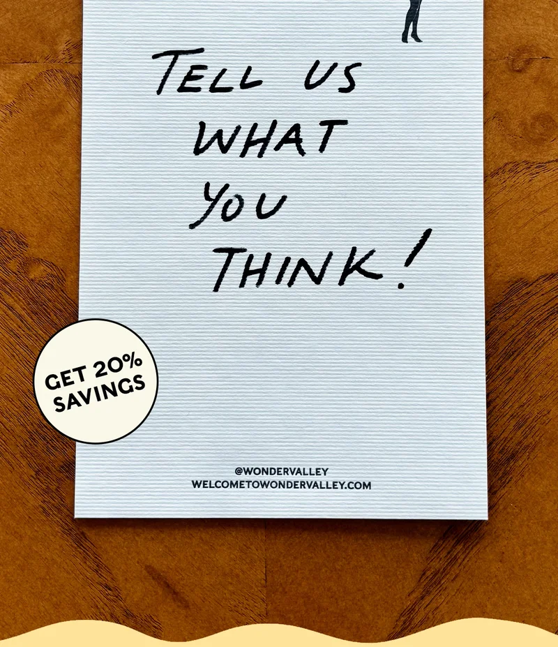Tell us what you think + get 20% savings!
