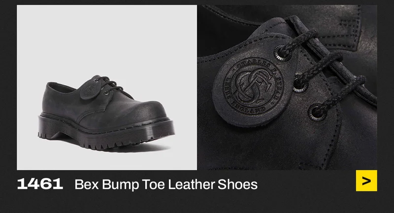 1461 Bex Bump Toe leather shoes