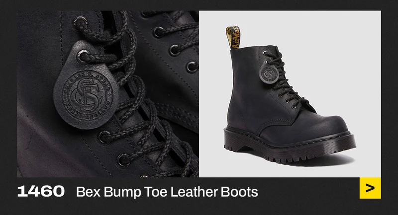 1460 Bex Bump Toe leather boots