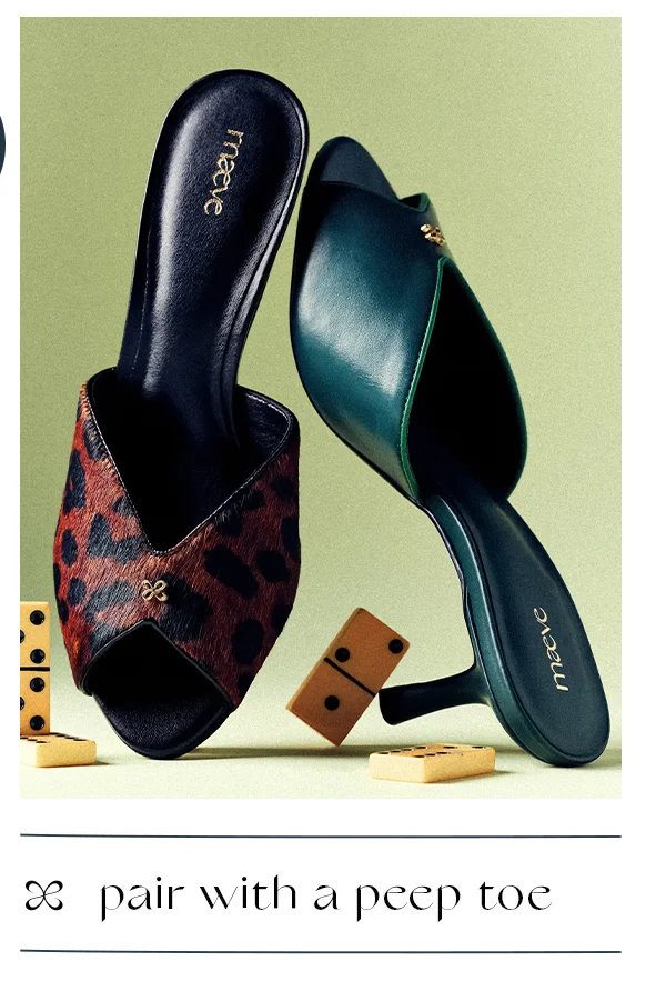pair with a peep toe