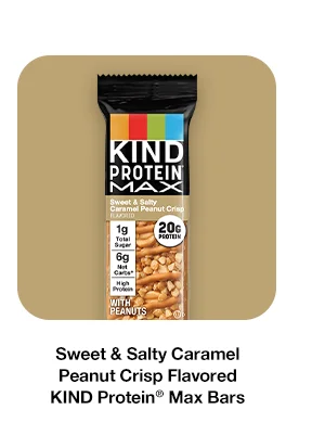 Sweet & Salty Caramel Peanut Crisp KIND Protein MAX Bars