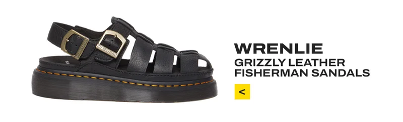 WRENLIE GRIZZLY LEATHER FISHERMAN SANDALS