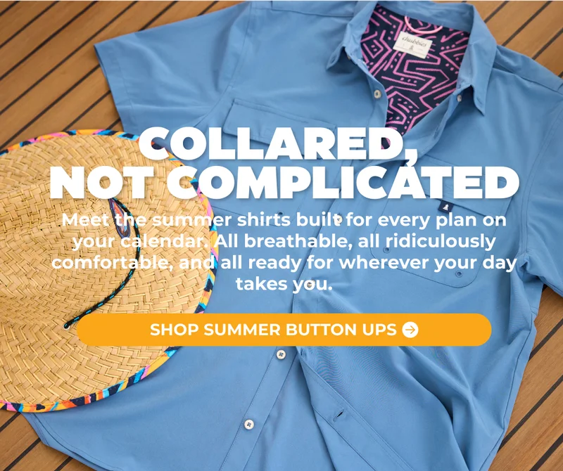 COLLARED, NOT COMPLICATED: Meet the summer shirts built for every plan on your calendar. All breathable, all ridiculously comfortable, and all ready for wherever your day takes you. SHOP SUMMER BUTTON UPS