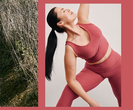 Spacedye Caught In The Midi High Waisted Legging in Faded Rose Heather