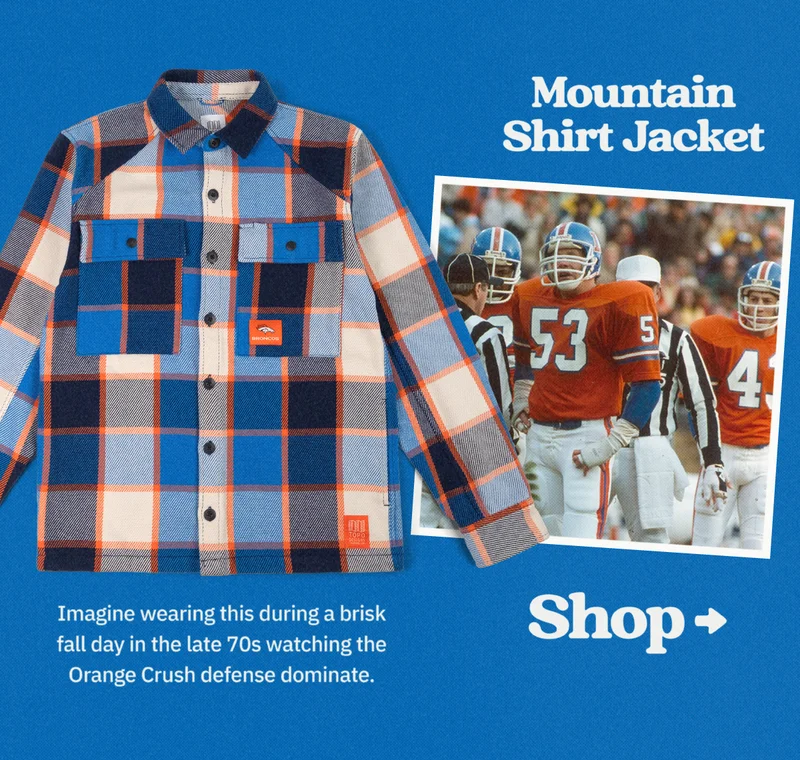 Shop Denver Broncos X Topo Designs Mountain Shirt Jacket