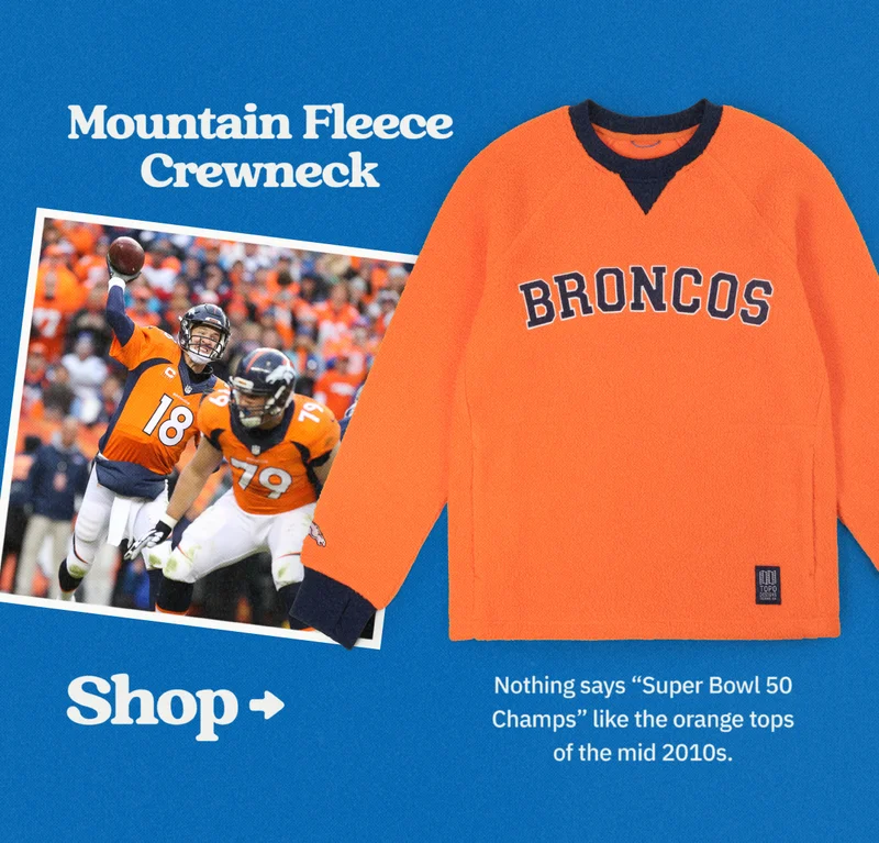 Shop Denver Broncos X Topo Designs Mountain Fleece