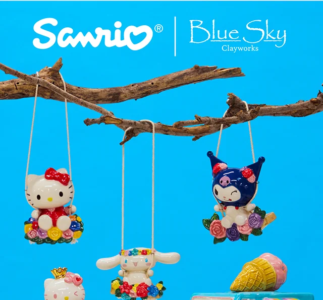 Sanrio and Blue Sky Clayworks. Shop Now
