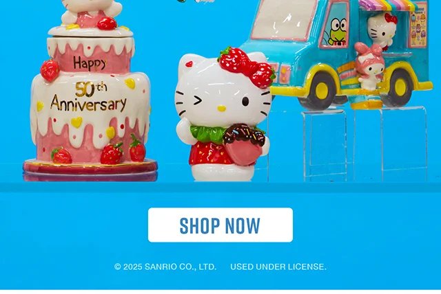 Sanrio and Blue Sky Clayworks. Shop Now