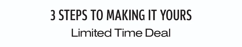 Customize 2 for the Price of 1 | Save up to $5.99 | 3 STEPS TO MAKING IT YOURS | Limited Time Deal