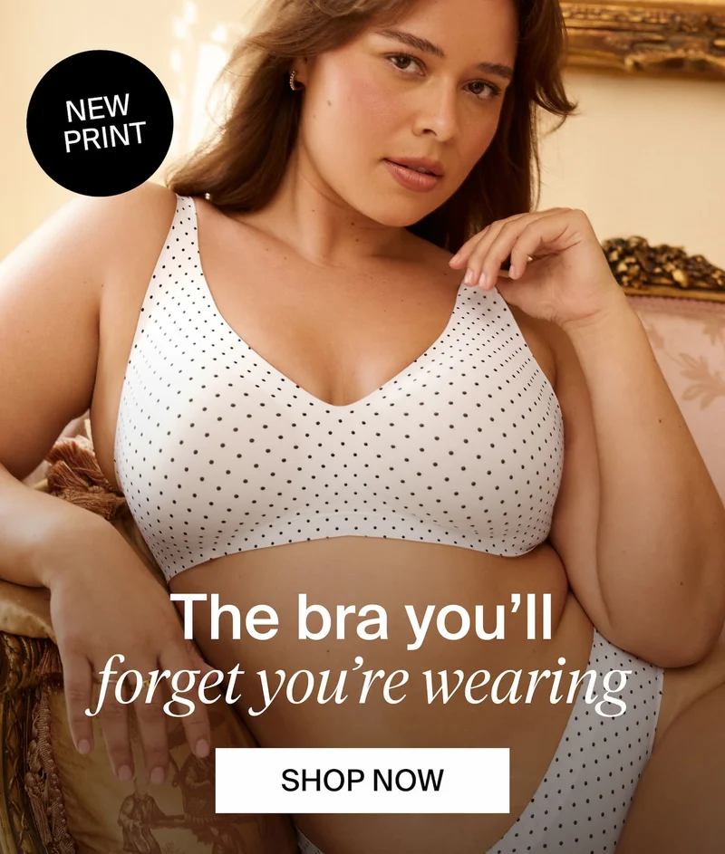New print. The bra you'll forget you're wearing. Shop Now