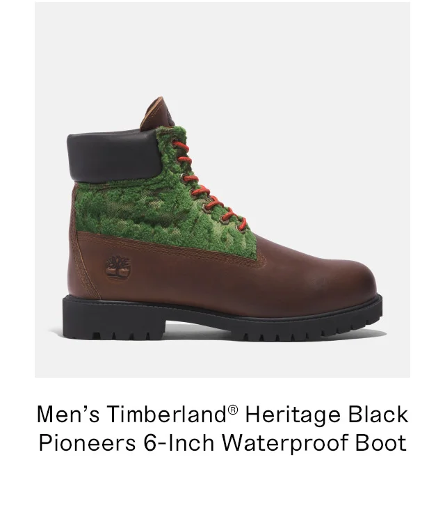Men's Timberland Heritage Black Pioneers 6 Inch Waterproof Boot