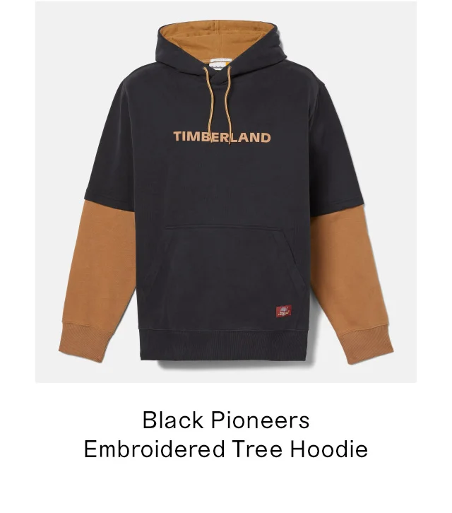 Black Pioneers Embroidered Tree Hoodie