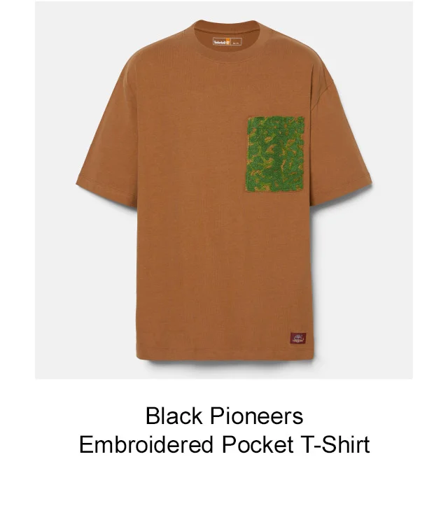 Black Pioneers Embroidered Pocket T-Shirt