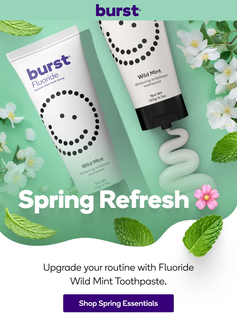 burst oral care toothpaste