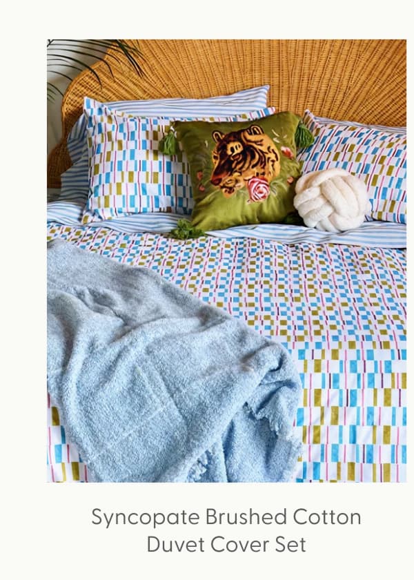 Syncopate Brushed Cotton Duvet Cover Set