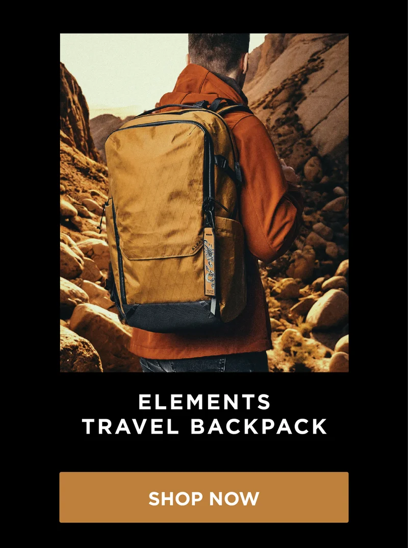 elements travel backpack