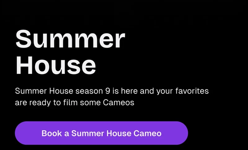 Summer House - Book a Summer House Cameo