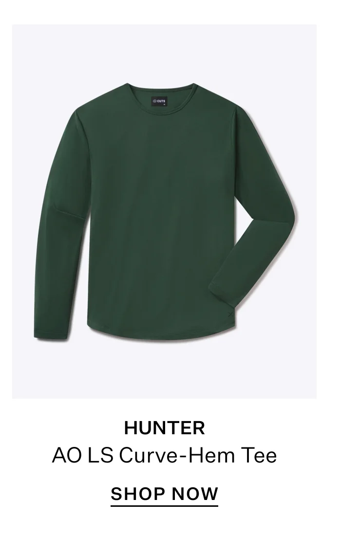 AO Long Sleeve Curve-Hem Tee