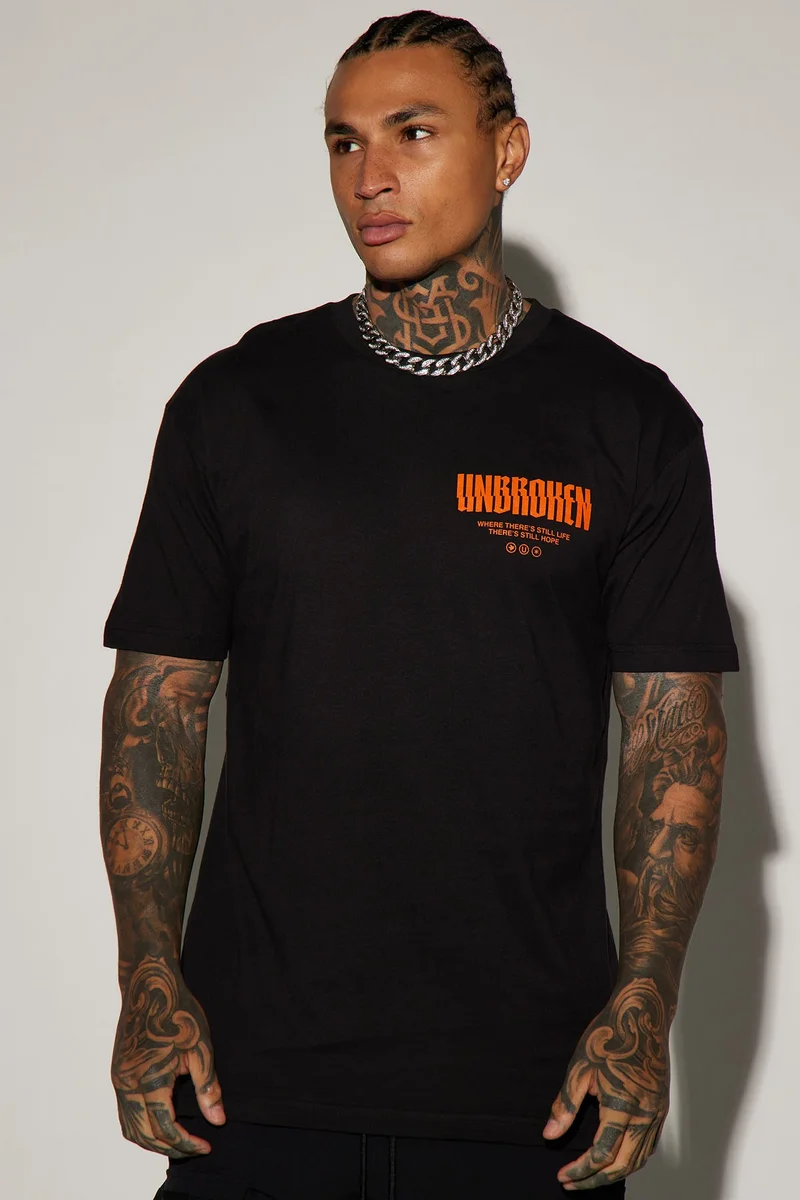 Image of Unbroken And Free Short Sleeve Tee - Black