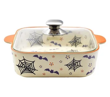 Temp-tations Seasonal 2.5-qt Soft Square Baker w/ Cook & Look Lid