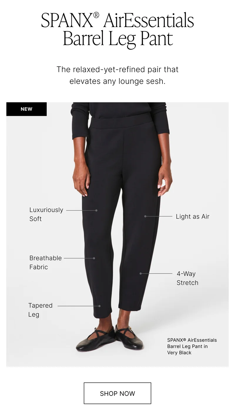 SPANX AIRESSENTIALS BARREL LEG PANT