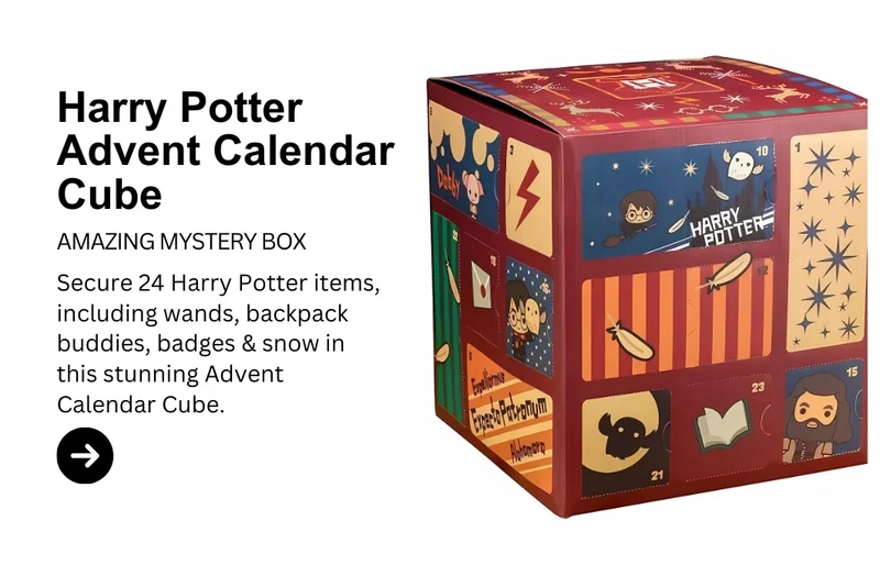 Harry Potter Advent Calendar Cube