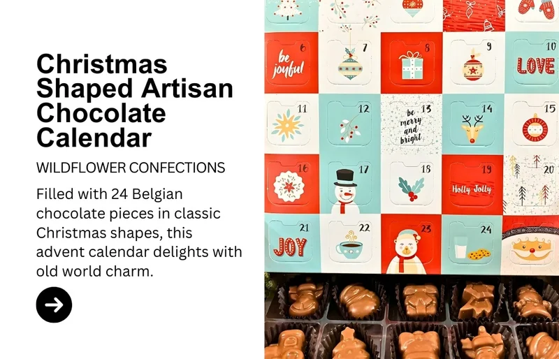 Christmas Shapes Artisan Chocolate Advent Calendar