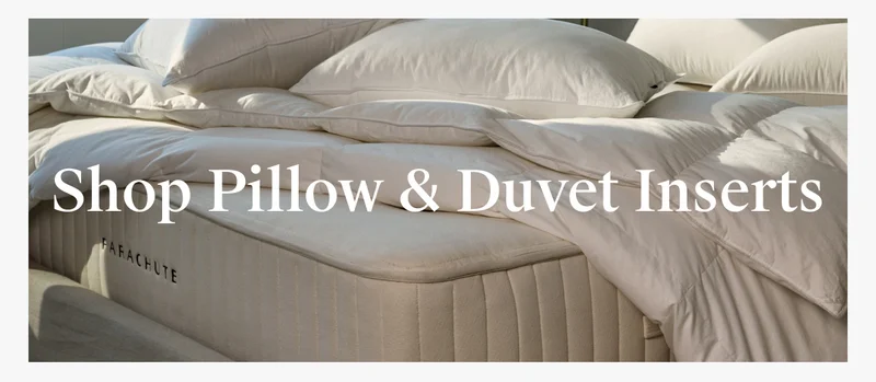 Shop pillow & duvet inserts.