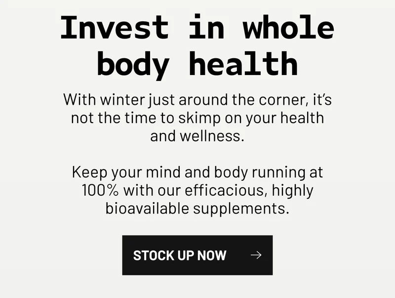 Stock up now
