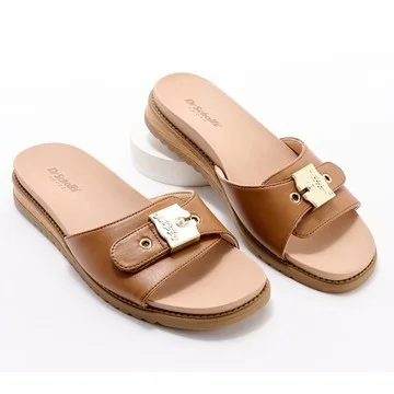 Dr. Scholl's Buckle Slide Sandals- Island Icon