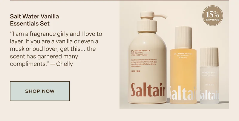 Salt Water Vanilla Essentials Set