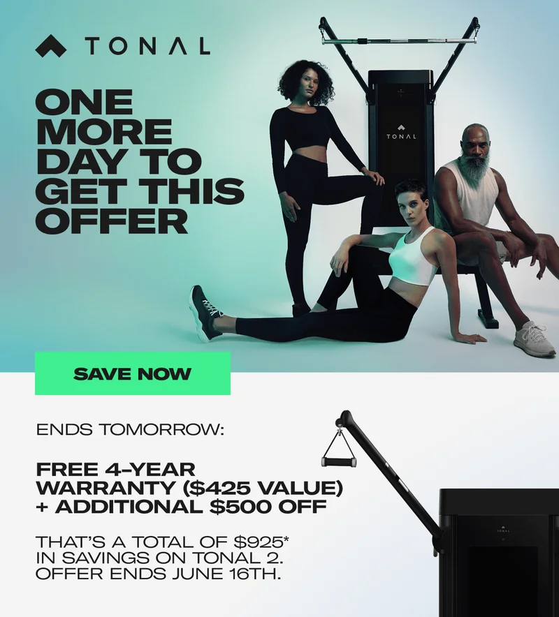One More Day To Get This Offer. Free 4-Year warranty ($425 Value) + Additional $500 OFF. Save Now