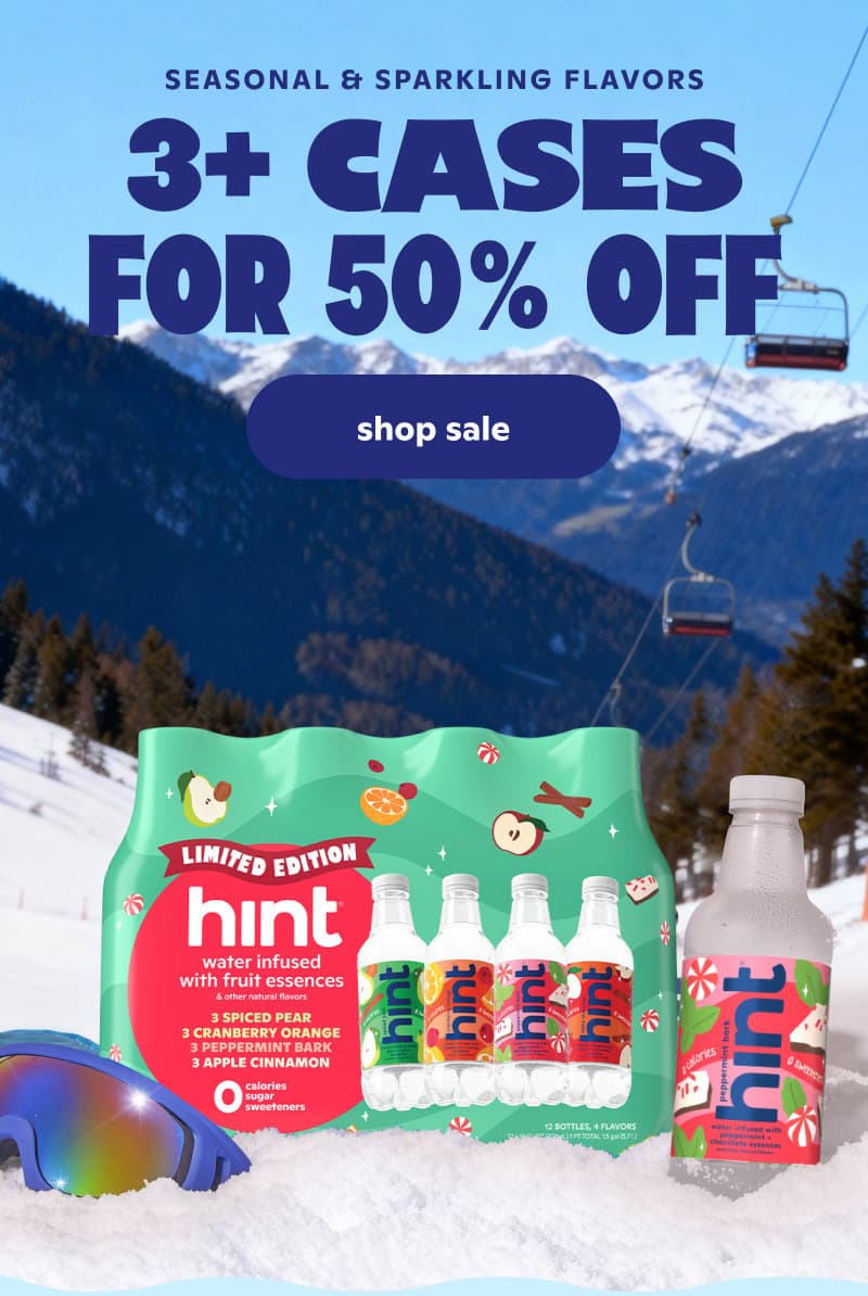3+ cases for 50% off