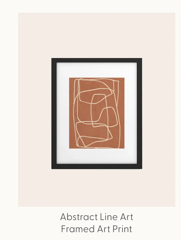 Abstract line art 22 Framed Art Print