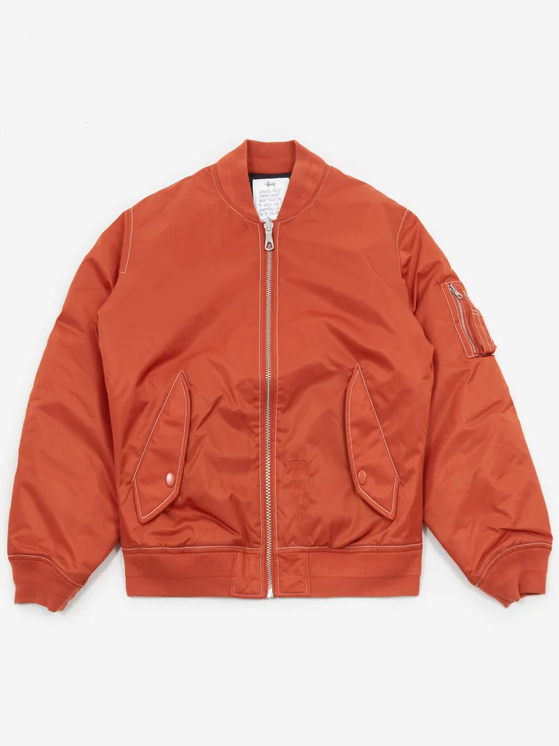Image of Stüssy Built Bomber Jacket - Brick