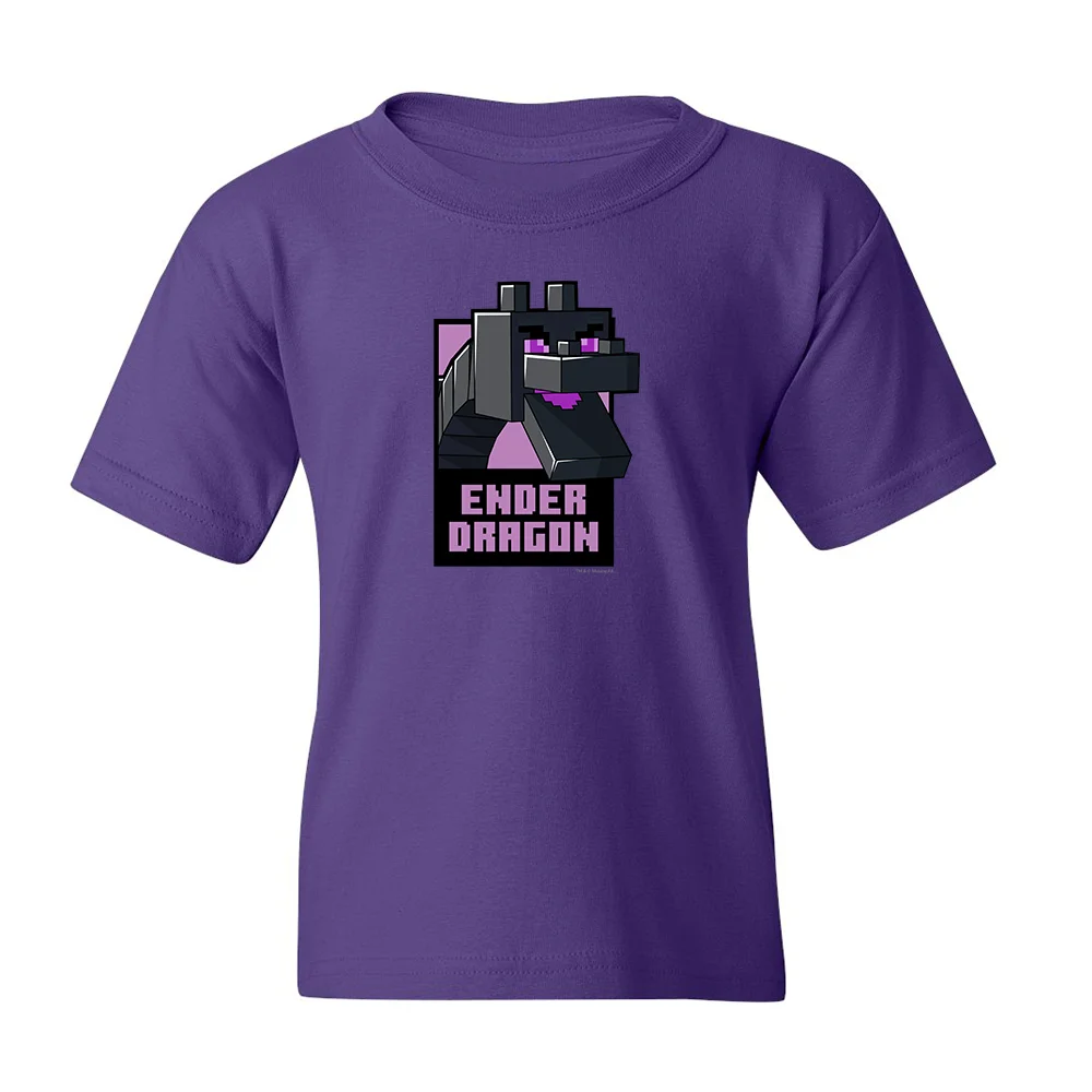 Image of Minecraft Ender Dragon Kids Short Sleeve T-Shirt