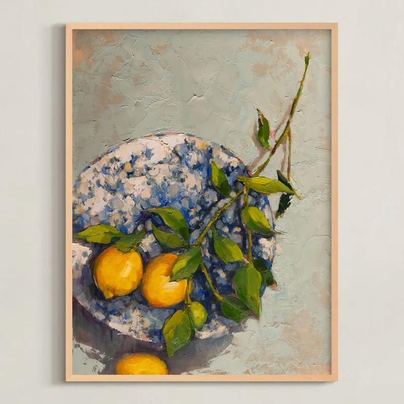 Lemons On A Plate Limited Edition Fine Art Print 2 by Wendy Keller | Minted