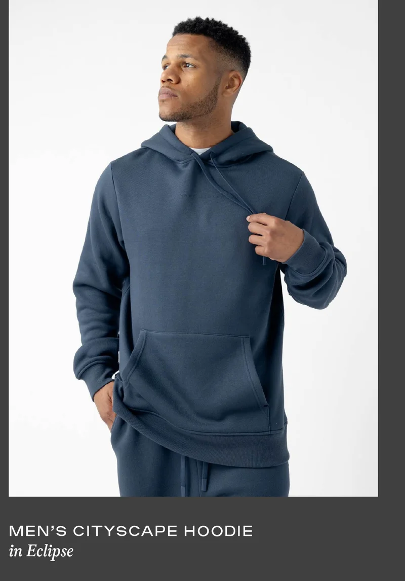Men's Cityscape Hoodie in Eclipse - Shop Now