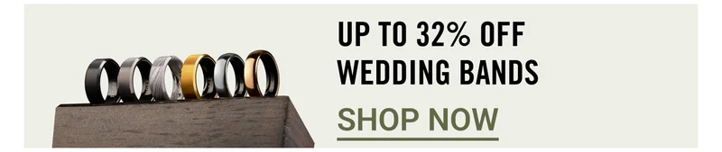 Up to 32% OFF Wedding Bands