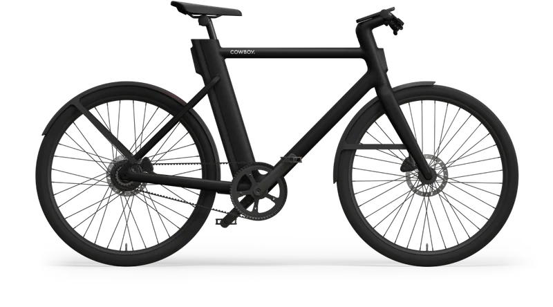 A photographic render of a Cowboy Classic Black