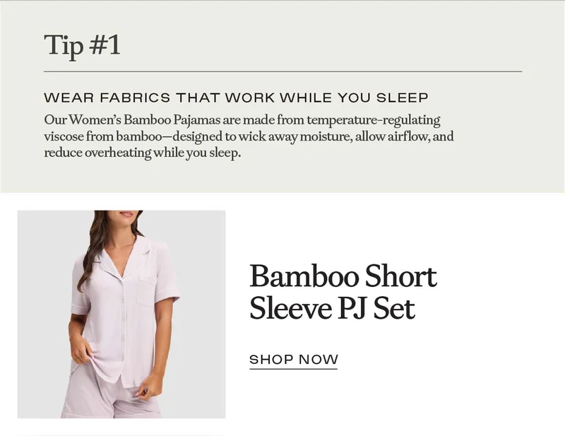 Sop: Bamboo Short Sleeve PJ Set Sop: Bamboo Short Sleeve PJ Set