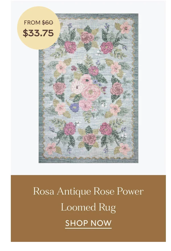 Rosa Antique Rose Power Loomed Rug Shop Now