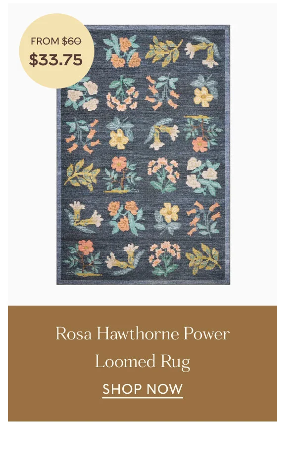 Rosa Hawthorne Power Loomed Rug - Shop Now
